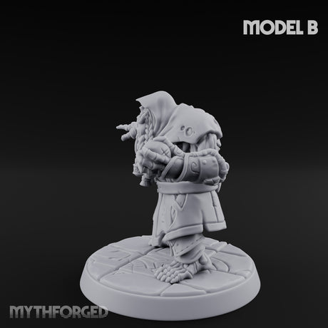 Skull Hurling Draugr Skullcaster B Miniature for Dungeons and Dragons, Pathfinder or other TTRPGs