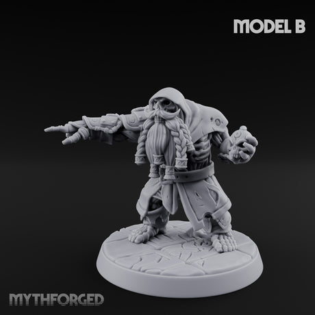Skull Hurling Draugr Skullcaster B Miniature for Dungeons and Dragons, Pathfinder or other TTRPGs