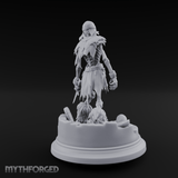 Mouth Agape Wailing Draugr Warrior Miniature for Dungeons and Dragons, Pathfinder or other TTRPGs