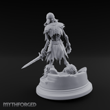 Mouth Agape Wailing Draugr Warrior Miniature for Dungeons and Dragons, Pathfinder or other TTRPGs