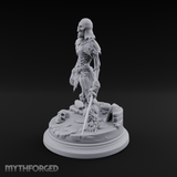 Mouth Agape Wailing Draugr Warrior Miniature for Dungeons and Dragons, Pathfinder or other TTRPGs