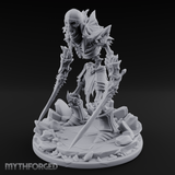 Erupting From Ruin Draugr Warlord Miniature for Dungeons and Dragons, Pathfinder or other TTRPGs