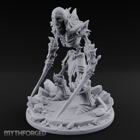 Erupting From Ruin Draugr Warlord Miniature for Dungeons and Dragons, Pathfinder or other TTRPGs