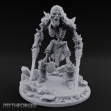 Erupting From Ruin Draugr Warlord Miniature for Dungeons and Dragons, Pathfinder or other TTRPGs
