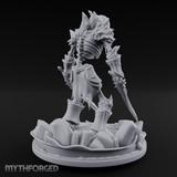 Erupting From Ruin Draugr Warlord Miniature for Dungeons and Dragons, Pathfinder or other TTRPGs