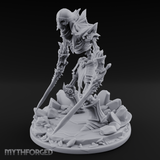 Erupting From Ruin Draugr Warlord Miniature for Dungeons and Dragons, Pathfinder or other TTRPGs