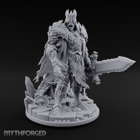 Tattered And Towering Draugr Leader Miniature for Dungeons and Dragons, Pathfinder or other TTRPGs
