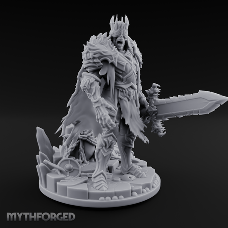 Tattered And Towering Draugr Leader Miniature for Dungeons and Dragons, Pathfinder or other TTRPGs