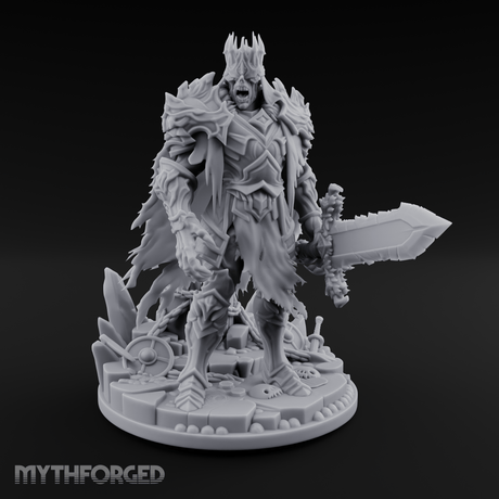 Tattered And Towering Draugr Leader Miniature for Dungeons and Dragons, Pathfinder or other TTRPGs