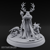Antlered Summoning Draugr Shaman Miniature for Dungeons and Dragons, Pathfinder or other TTRPGs