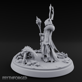 Antlered Summoning Draugr Shaman Miniature for Dungeons and Dragons, Pathfinder or other TTRPGs