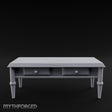 Drawer-Fitted Tapered-Leg Noble Writing Table Miniature for Dungeons and Dragons, Pathfinder or other TTRPGs
