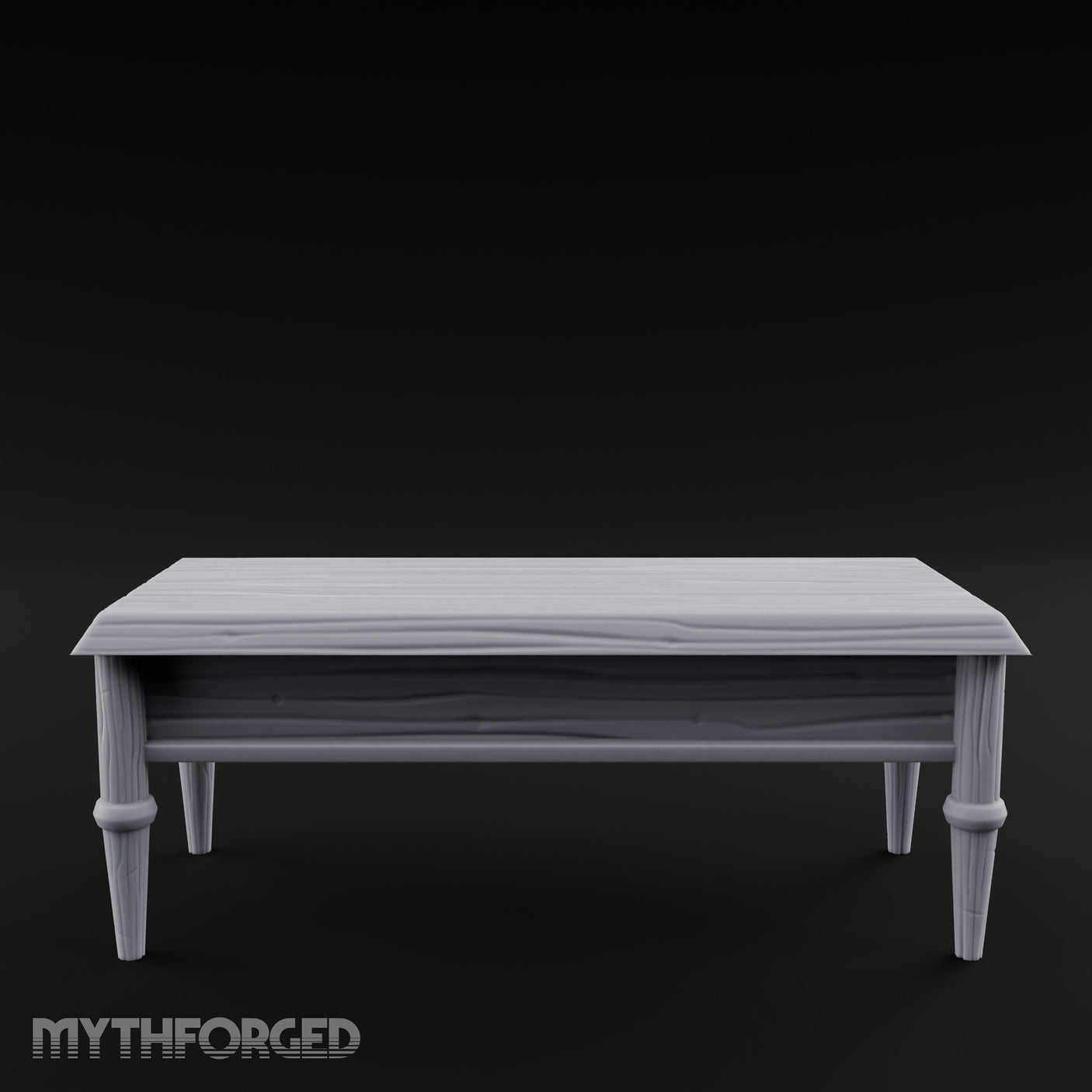 Drawer-Fitted Tapered-Leg Noble Writing Table Miniature for Dungeons and Dragons, Pathfinder or other TTRPGs