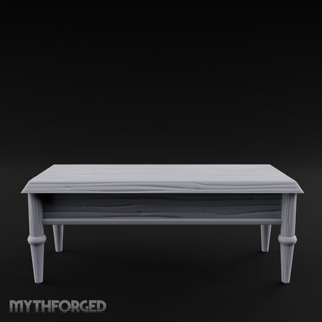 Drawer-Fitted Tapered-Leg Noble Writing Table Miniature for Dungeons and Dragons, Pathfinder or other TTRPGs