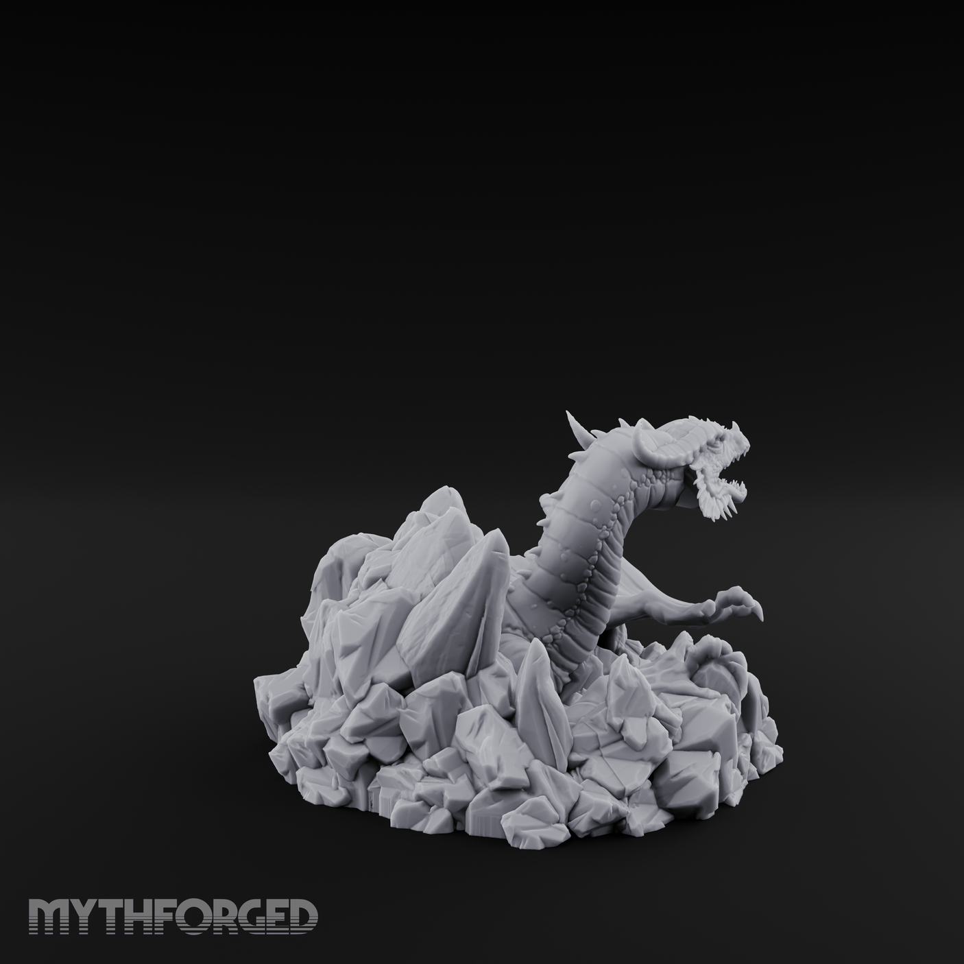 Sprawling On Stone Red Dragon Lounger Miniature for Dungeons and Dragons, Pathfinder or other TTRPGs