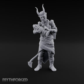Drum Tapping Tiefling Bard
