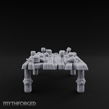 Drumstick-Gnawed Flagon-Tipped Tavern Leftovers Table Miniature for Dungeons and Dragons, Pathfinder or other TTRPGs