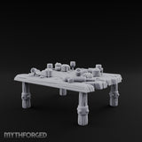Drumstick-Gnawed Flagon-Tipped Tavern Leftovers Table Miniature for Dungeons and Dragons, Pathfinder or other TTRPGs