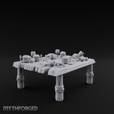 Drumstick-Gnawed Flagon-Tipped Tavern Leftovers Table Miniature for Dungeons and Dragons, Pathfinder or other TTRPGs