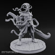 Dual Blade Striding Oni War Tyrant Miniature for Dungeons and Dragons, Pathfinder or other TTRPGs
