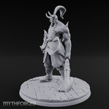 Dual Blade Striding Oni War Tyrant Miniature for Dungeons and Dragons, Pathfinder or other TTRPGs
