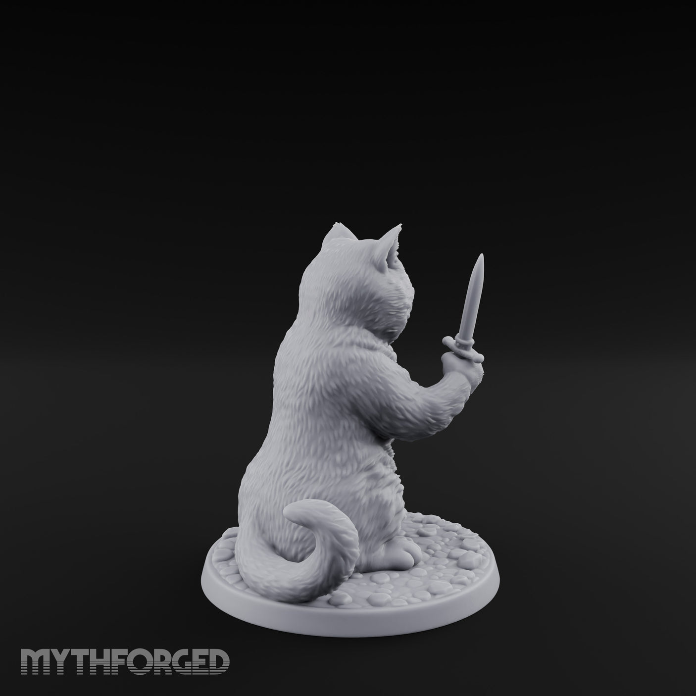 Dual Dagger Wielding Tabaxi Rogue Miniature for Dungeons and Dragons, Pathfinder or other TTRPGs