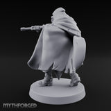 Dual Pistol Aiming Crouching Human Sniper Priest Miniature for Dungeons and Dragons, Pathfinder or other TTRPGs