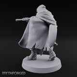 Dual Pistol Aiming Crouching Human Sniper Priest Miniature for Dungeons and Dragons, Pathfinder or other TTRPGs