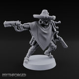 Dual Pistol Drawing Warforged Outlaw Miniature for Dungeons and Dragons, Pathfinder or other TTRPGs