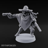 Dual Pistol Drawing Warforged Outlaw Miniature for Dungeons and Dragons, Pathfinder or other TTRPGs