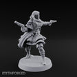 Dual Pistols Blazing Human Gunslinger Miniature for Dungeons and Dragons, Pathfinder or other TTRPGs