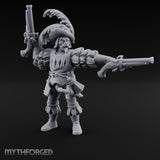 Dual Pistols Levelled Human Duelist Miniature for Dungeons and Dragons, Pathfinder or other TTRPGs