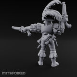 Dual Pistols Levelled Human Duelist Miniature for Dungeons and Dragons, Pathfinder or other TTRPGs