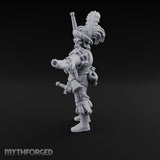 Dual Pistols Levelled Human Duelist Miniature for Dungeons and Dragons, Pathfinder or other TTRPGs