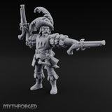 Dual Pistols Levelled Human Duelist Miniature for Dungeons and Dragons, Pathfinder or other TTRPGs