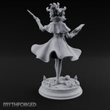 Dual Wand Wielding Elf Lich Sorceress Miniature for Dungeons and Dragons, Pathfinder or other TTRPGs