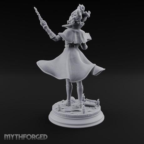 Dual Wand Wielding Elf Lich Sorceress Miniature for Dungeons and Dragons, Pathfinder or other TTRPGs
