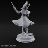 Dual Wand Wielding Elf Lich Sorceress Miniature for Dungeons and Dragons, Pathfinder or other TTRPGs