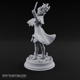 Dual Wand Wielding Elf Lich Sorceress Miniature for Dungeons and Dragons, Pathfinder or other TTRPGs