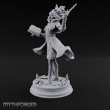 Dual Wand Wielding Elf Lich Sorceress Miniature for Dungeons and Dragons, Pathfinder or other TTRPGs
