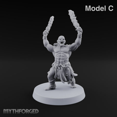 Slipped the Collar Orc Dual-Blade Warriors — C