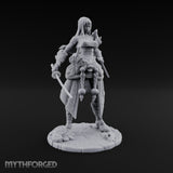 Dual Wielding Human Duelist Miniature for Dungeons and Dragons, Pathfinder or other TTRPGs