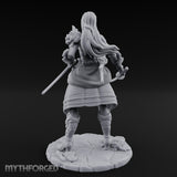 Dual Wielding Human Duelist Miniature for Dungeons and Dragons, Pathfinder or other TTRPGs