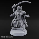 Sabre Flourishing Hussar Officer Miniature for Dungeons and Dragons, Pathfinder or other TTRPGs