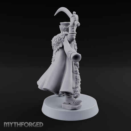 Sabre Flourishing Hussar Officer Miniature for Dungeons and Dragons, Pathfinder or other TTRPGs