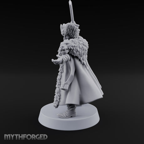 Sabre Flourishing Hussar Officer Miniature for Dungeons and Dragons, Pathfinder or other TTRPGs