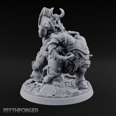 Cannon Shouldering Golem Gunner Miniature for Dungeons and Dragons, Pathfinder or other TTRPGs