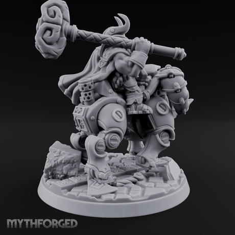 Cannon Shouldering Golem Gunner Miniature for Dungeons and Dragons, Pathfinder or other TTRPGs