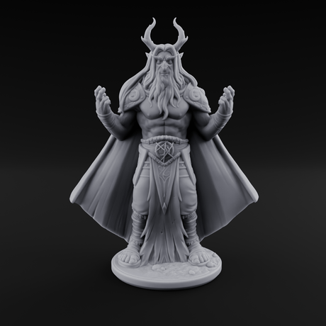 Channeling Something Nasty Tiefling Druid Miniature for Dungeons and Dragons, Pathfinder or other TTRPGs