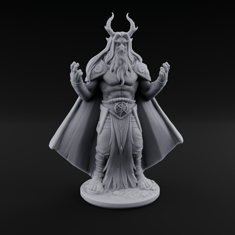 Channeling Something Nasty Tiefling Druid Miniature for Dungeons and Dragons, Pathfinder or other TTRPGs